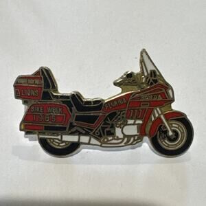 1985 Daytona Bike Week Florida Honda Lions Vest Jacket Lapel Hat Motorcycle Pin
